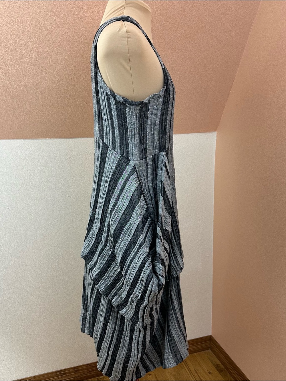 Dress To Kill Jane Mohr Dress ONE SIZE 100% Cotton Crinkle Gauze Lagenlook NWOT - Picture 12 of 13